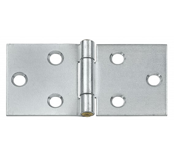 Vidaus apdailos prekės. Durys, jų dalys. Durų furnitūra. Lankstai, vyriai. Platus vyris cinkuotas 80x40mm