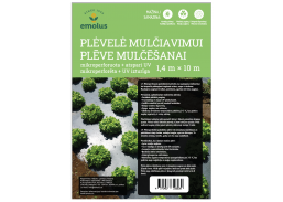 Sodo ir daržo prekės. Šiltnamiai, plėvelės, dangos. Plėvelės šiltnamiams, dangos. Geotekstilinė plėvelė, agrotekstilė, tarplysvių audinys. Plėvelė mikroperforuota UV mulčiavimui 1,4x10 m 