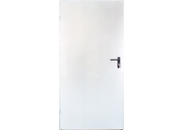 Vidaus apdailos prekės. Durys, jų dalys. Durys. Metalinės durys. Plieninės techninės durys URAN, baltos spalvos 890x2090 D