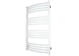 Santechnikos prekės. Vonios įranga. Rankšluosčių džiovintuvai-gyvatukai. Gyvatukai, kopėtėlės. Plieninis rankšluosčių džiovintuvas EP 54x90 KLD baltas 