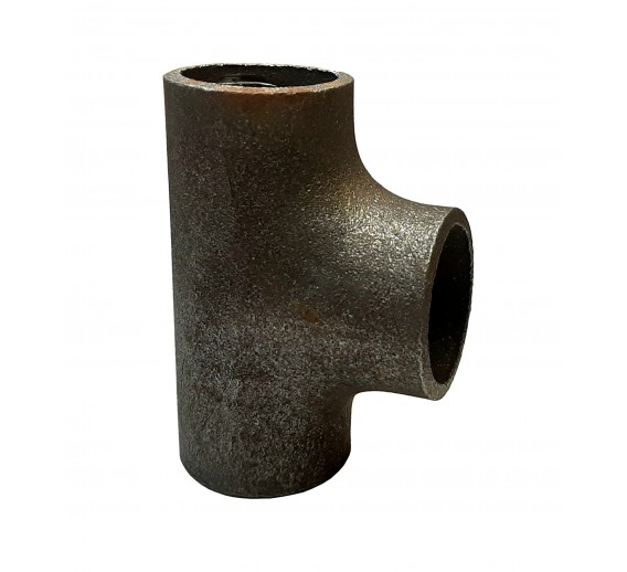 Santechnikos prekės. Vamzdynų sistemos. Vamzdžių sujungimo detalės. Plieninės jungtys. Plieniniai trišakiai. Plieninis trišakis 33,7x2,6mm/26,9x2,3mm/33,7x2,6mm 