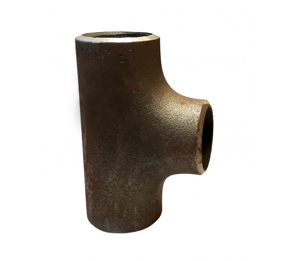 Santechnikos prekės. Vamzdynų sistemos. Vamzdžių sujungimo detalės. Plieninės jungtys. Plieniniai trišakiai. Plieninis trišakis 48,3x2,6mm/42,4x2,6mm/48,3x2,6mm 