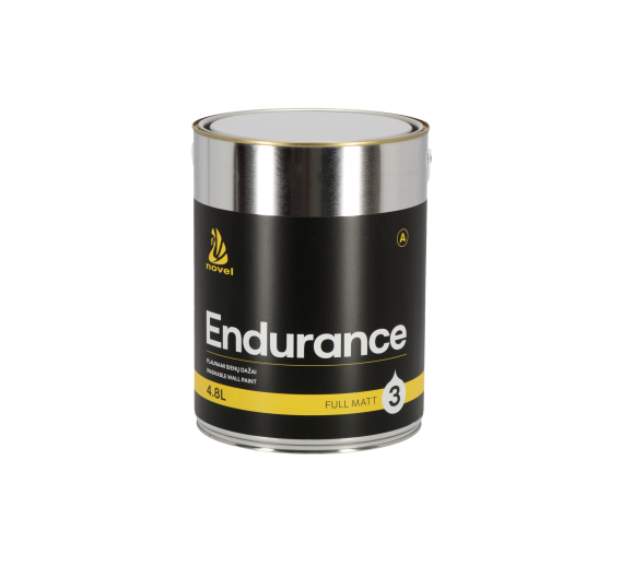 Dažai. Dažai, dažymo įrankiai, dažymo juostos. Vandeniniai dažai. Plovimui atsparūs dažai Novel Endurance 4,8L 