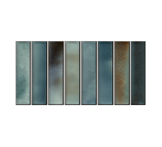 Vidaus apdailos prekės. Plytelės. Plytelių mozaikos. Plytelė Borealis Aqua glossy 15x30cm 