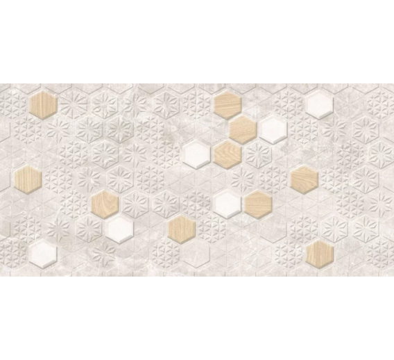 Vidaus apdailos prekės. Plytelės. Keraminės plytelės. Plytelės Zen Hexagon Beige 30x60 cm 