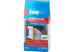 Vidaus apdailos prekės. Plytelės. Glaistai plytelėms. Plytelių glaistas FLEXFUGE UNIVERSAL sandgrau/smėlio pilka 5 kg 
