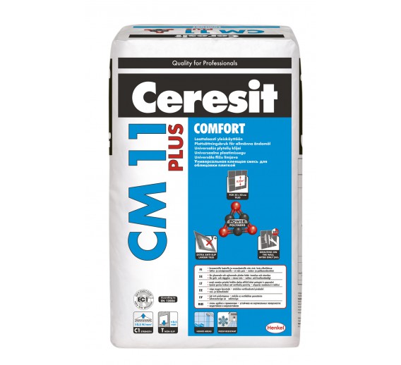 Statybinės medžiagos. Fasadiniai ir plytelių klijai. Plytelių klijai. Plytelių klijai Ceresit CM 11 25kg 