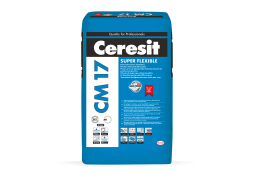 Statybinės medžiagos. Fasadiniai ir plytelių klijai. Plytelių klijai. Plytelių klijai Ceresit CM17 Super Flexible 25kg 