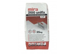Statybinės medžiagos. Fasadiniai ir plytelių klijai. Plytelių klijai. Plytelių klijai Mira 3100 unifix 25 kg 