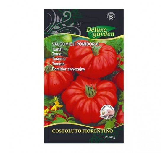 Sodo ir daržo prekės. Sėklos, daigyklos, durpinės tabletės. Pomidorų sėklos. Pomidorai Costoluto fiorentino 0.2g 