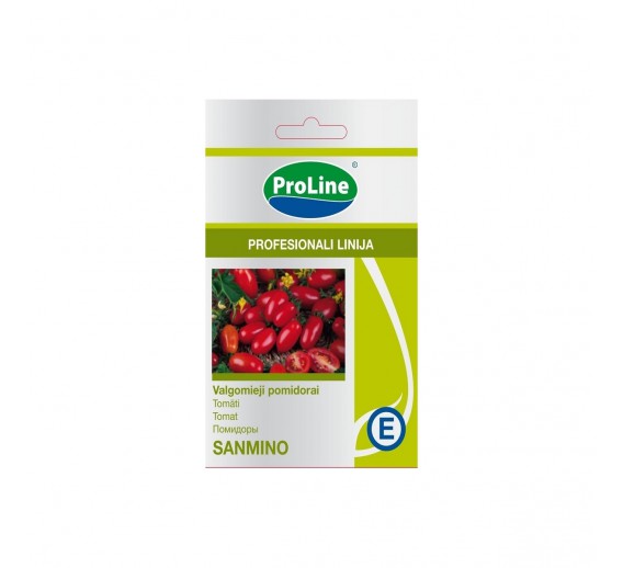 Sodo ir daržo prekės. Sėklos, daigyklos, durpinės tabletės. Pomidorų sėklos. Pomidorai maži slyviniai Sanmino 10s 