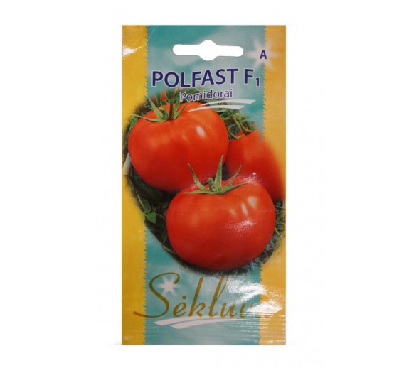 Sodo ir daržo prekės. Sėklos, daigyklos, durpinės tabletės. Pomidorų sėklos. Pomidorai Polfast H 0.1 g sėklos 
