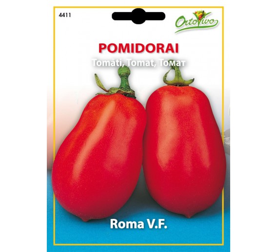 Sodo ir daržo prekės. Sėklos, daigyklos, durpinės tabletės. Pomidorų sėklos. Pomidorai Roma VF 0,5g 