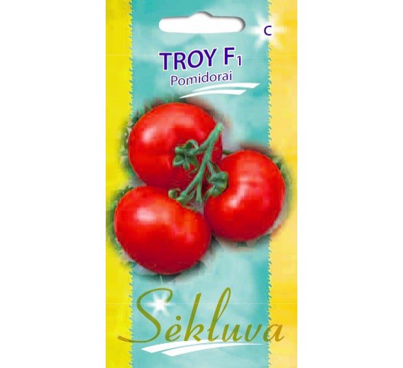 Sodo ir daržo prekės. Sėklos, daigyklos, durpinės tabletės. Pomidorų sėklos. Pomidorai Troy F1