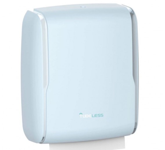 Popierinių rankšluosčių laikiklis TUBELESS Ice Blue Z Fold 