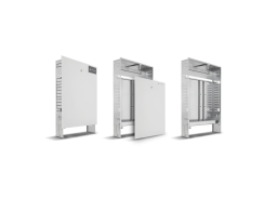 Šildymas. Šildymas ir vėdinimas. Kolektoriai ir kolektorinės spintos. Kolektorių spintos. Potinkinė kolektoriaus spintelė KAN-Therm Slim+ 1000 