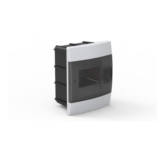 Elektros prekės. Elektros skydai, paskirstymo dėžės. Potinkinis skydelis HOROZ skaidrus 4 modulių 