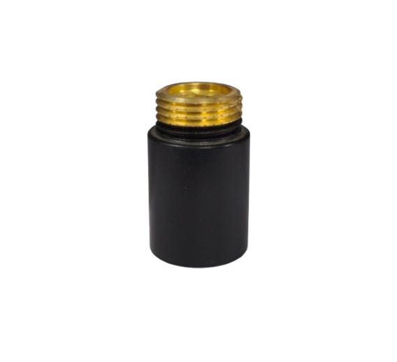 Santechnikos prekės. Vamzdynų sistemos. Vamzdžių sujungimo detalės. Žalvarinės jungtys. Žalvariniai prailgintojai. Prailginimas 1/2