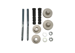 Tvirtinimo detalės. Kaiščiai, smeigės. Kaiščiai su medsraigčiais. Kaiščiai santechniniam tvirtinimui. Praustuvo tvirtinimo komplektas L-120