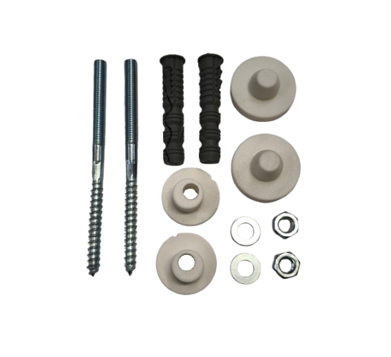 Tvirtinimo detalės. Kaiščiai, smeigės. Kaiščiai su medsraigčiais. Kaiščiai santechniniam tvirtinimui. Praustuvo tvirtinimo komplektas L-120