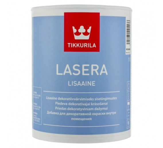 Dažai. Dažai, dažymo įrankiai, dažymo juostos. Vandeniniai dažai. Priedas dažams Tikkurila Lasera Additive 1l 