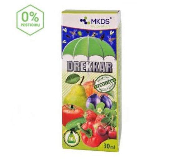 Sodo ir daržo prekės. Augalų apsaugos priemonės. Kitos augalų apsaugos priemonės. Drekkar- didina natūralų augalų atsparumą, 30 ml 