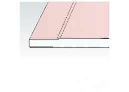 Priešgaisrinė gipso kartono plokštė GKBF 1200x3000 mm 