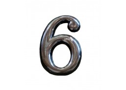 Vidaus apdailos prekės. Durų furnitūra. Adreso numeriai. Prilipdomas buto numeris Nr. 6/9 chromas 