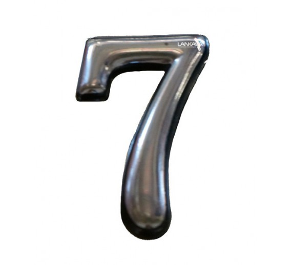 Vidaus apdailos prekės. Durų furnitūra. Adreso numeriai. Prilipdomas buto numeris Nr. 7 chromas 