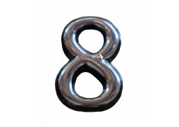 Vidaus apdailos prekės. Durų furnitūra. Adreso numeriai. Prilipdomas buto numeris Nr. 8 chromas 