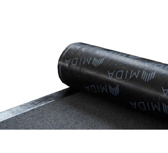 Statybinės medžiagos. Stogo dangos. Ruloninė stogo danga. Prilydoma stogo danga. Prilydoma danga viršutinė MIDA BALT PV S4b 10 kv.m. 