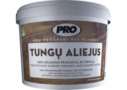 Dažai. Medienos apsaugos ir dekoravimo priemonės. Aliejus medienai. PRO tungų aliejus 2,7l  