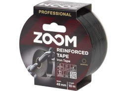 Vidaus apdailos prekės. Pakavimo, izoliacinės, lipnios juostos. Armuotos juostos, audinio juostos. Profesionali armuota juosta 48 mmx10m Iron tape Zoom