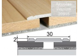 Vidaus apdailos prekės. Apdailos, sujungimo profiliai. Slenkstukai grindų sujungimui. Profilis Effector A02 klijuojamas Wanilia ąžuolas 93 cm 