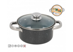 Namų apyvokos prekės. Indai, virtuvės reikmenys ir įrankiai. Puodai, dubenys. Puodas 20 cm 2,5 l GRANITE CRIS 