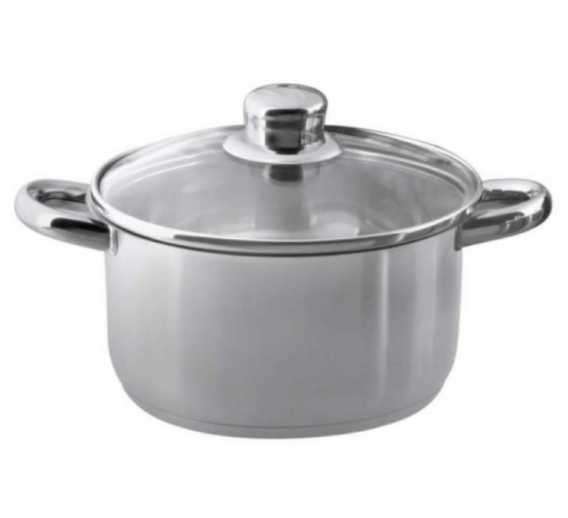 Namų apyvokos prekės. Indai, virtuvės reikmenys ir įrankiai. Puodai, dubenys. Puodas nerūdijančio plieno BAHAMA/SATYNA 2,6 L 18 cm 
