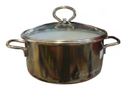 Puodas VITROSS Bon apetit juodas, 3l 
