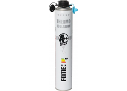 Vidaus apdailos prekės. Hermetikai, montavimo putos, sandarinimo juostos. Sandarinimo, montavimo putos. Purškiama termoizoliacija Fome flex A++ 850ml 