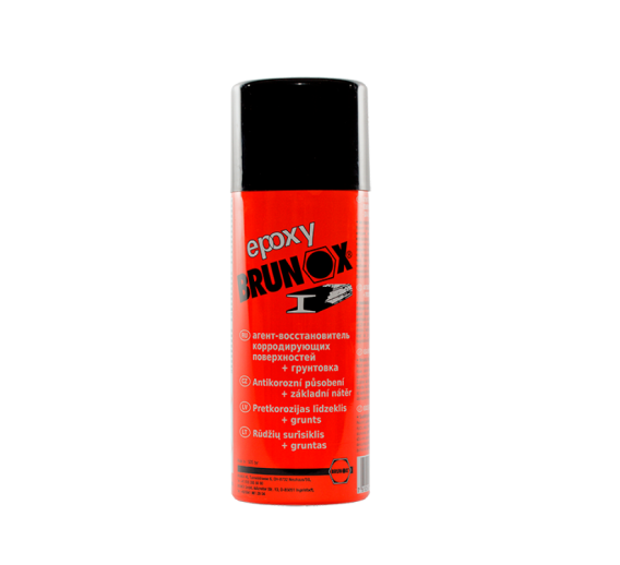 Dažai. Glaistas, gruntas, klijai, skiedikliai. Gruntai. Gruntas metalui. Purškiamas antikorozinis gruntas BRUNOX EPOXY 400 ml 