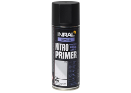 Dažai. Dažai, dažymo įrankiai, dažymo juostos. Aerozoliniai dažai, lakas, gruntas. Purškiamas gruntas INRAL Nitro Primer juoda 400ml 