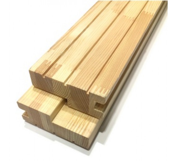 Vidaus apdailos prekės. Durų furnitūra. Durys. Faneruotos durys. Pušinė durų stakta 2065x610x80 mm, komplektas 