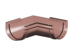 PVC latako vidinis kampas 125 mm, ruda 
