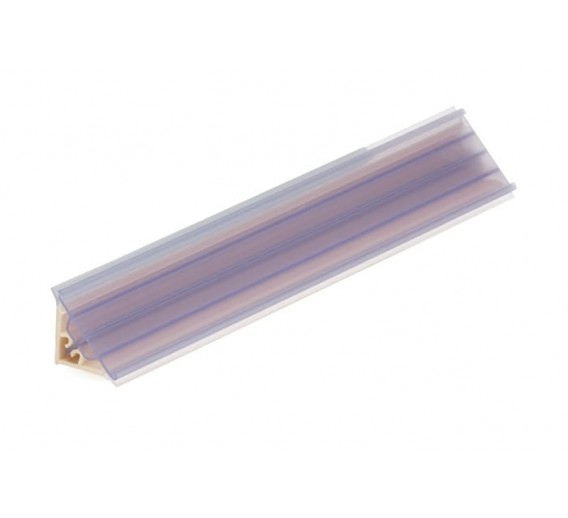 Baldinė furnitūra. Staljuostės ir jų priedai, stalviršių užbaigimai. PVC staljuostė laminavimo juostelei 