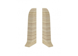 Vidaus apdailos prekės. Apdailos, sujungimo profiliai. Grindjuostės. Grindjuostės Vox Smart. PVC užbaigimas grindjuostei FLEX SMART 104/504 Klevas 2 vnt.