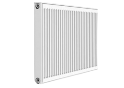 Šildymas. Šildymas ir vėdinimas. Radiatoriai ir termostatai. Plieniniai radiatoriai. Radiatorius HENRAD šoninis 22x55x70