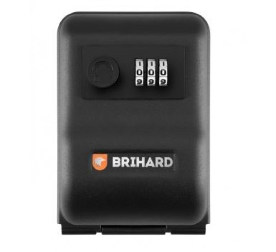 Vidaus apdailos prekės. Durų furnitūra. Seifai. Raktų dėžutė BRIHARD KEY LOCK 145x100x57 mechaninė 