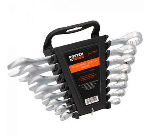 Raktų rinkinys 8-22 mm Faster Tools 8 vnt. 