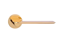 Vidaus apdailos prekės. Durys, jų dalys. Durų furnitūra. Rankenos. Rankena Apollo blizgus auksas 