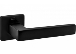 Vidaus apdailos prekės. Durys, jų dalys. Durų furnitūra. Rankenos. Rankena Convex juoda 