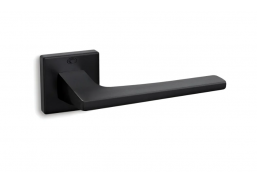 Vidaus apdailos prekės. Durys, jų dalys. Durų furnitūra. Rankenos. Rankena Convex juoda 